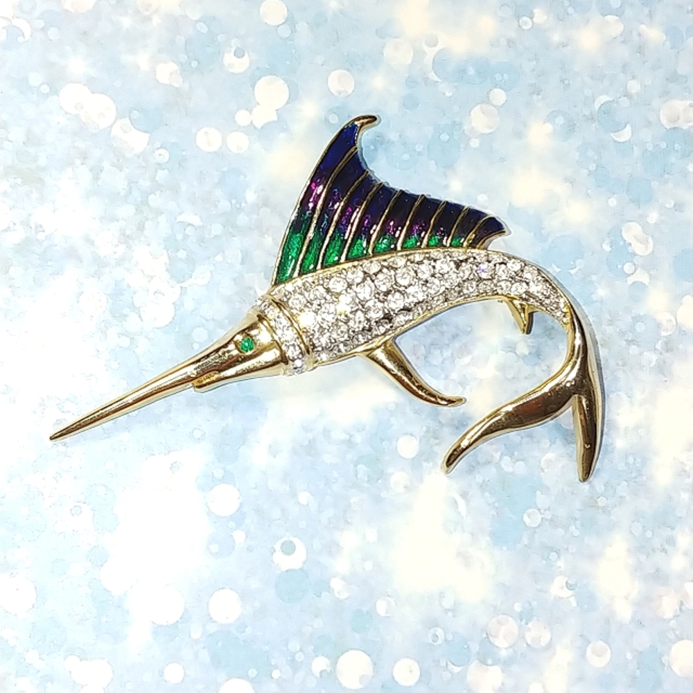 Swordfish brooch NWT